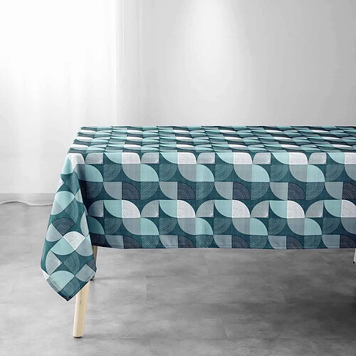 Douceur D'Interieur Nappe Imprimée Ambroise 145x240cm Pétrole