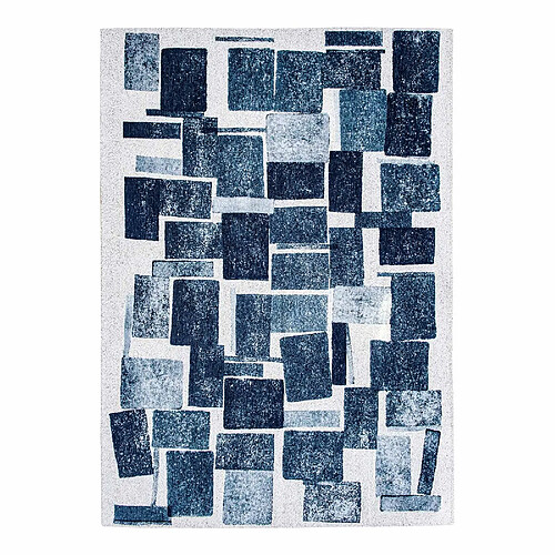 NOVATREND Tapis salon et chambre tissé plat SQUARY 080 x 150 cm