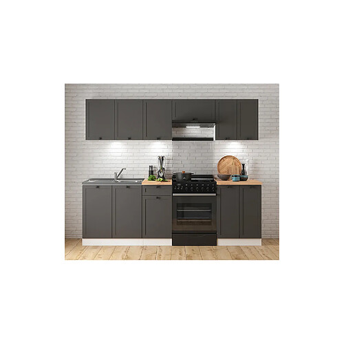 Pegane Cuisine complète 240 cm - Blanc