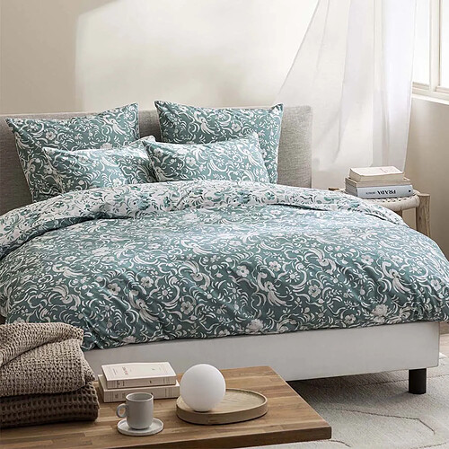 Designers Guild Housse de couette imprimée en percale de coton, KAWANA