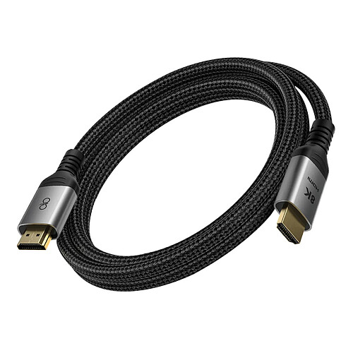 Force Power Câble HDMI Mâle vers HDMI Mâle Ultra High Speed 8K Conception tressé 3m Noir