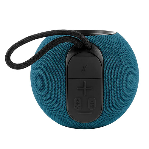 PARTY Enceinte TWS Bluetooth 5.3 15W Lumineuse Format Ronde Modèle Party Ball Bleu