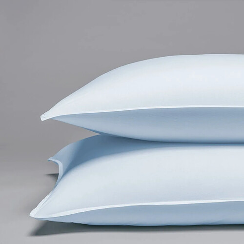 Cotton & Co Taie d'oreiller en percale lavée de coton 120 fils