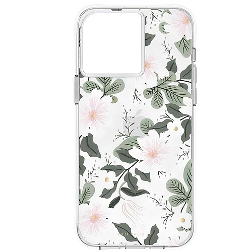 Rifle Paper Co. Rifle Paper Coque pour iPhone 14 Pro Max Antichocs avec Motif Floral Willow Transparent