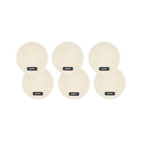Bjorn Sous-verre rond - 6 pièces - Feutre recyclé beige