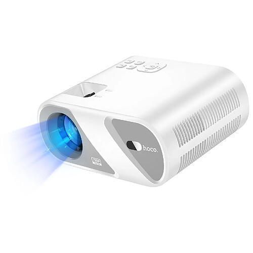 Hoco Hoko Mini Vidéoprojecteur HD 720p Wi-Fi 5GHz Bluetooth HDMI Projection 200 pouces Blanc