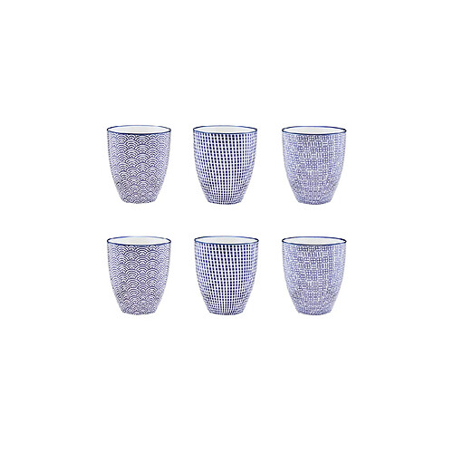 Bjorn Mug PATTERN 30cl - 6 pièces - Dark blue