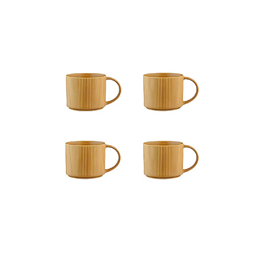 Bjorn Mug SCANDI 50cl - 4 pièces - Ocre
