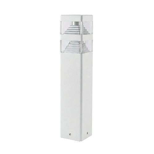 Lumihome Borne extérieure Pyramide 40cm Blanc