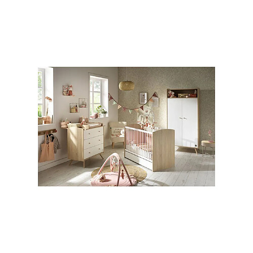 Sauthon Access Pack chambre bébé 3 pièces 120x60 Bois/Blanc
