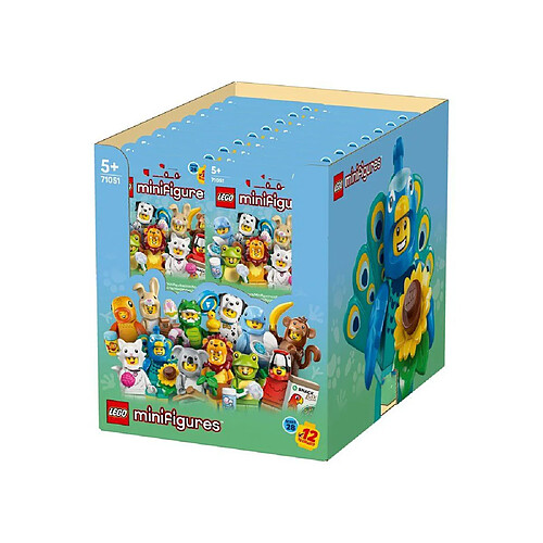 LEGO 71051 Minifigures Série 28 Animaux Boîte 36 Sachets Surprise
