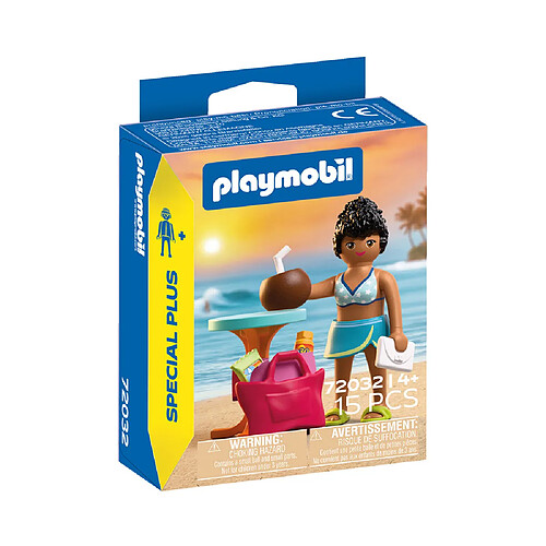 Playmobil® 72032 Vacancier à la plage Playset 15 pièces