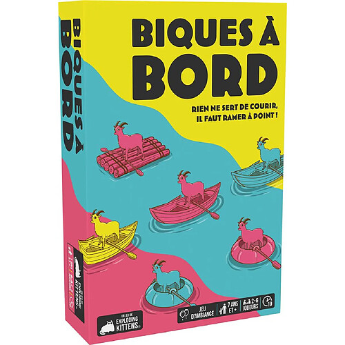 Exploding Kittens EKIRYG01FR Biques à Bord Jeu d'ambiance 2-6 joueurs 7+
