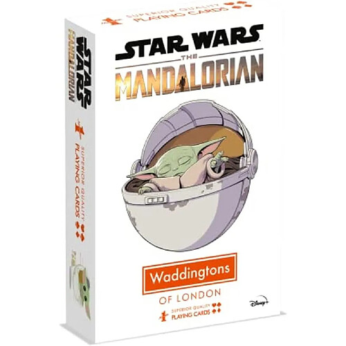 Winning Moves WM01902-EN1-12 Jeu de 54 cartes Grogu (The Mandalorian) format poche