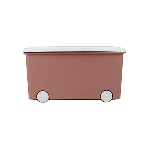 Thermobaby PLAYBOX Medium Coffre de rangement plastique rose à roulettes