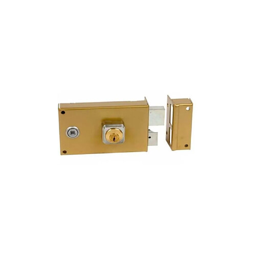 Bricard ALPHA 352110 Serrure en applique monopoint cylindre 26 mm vieil or