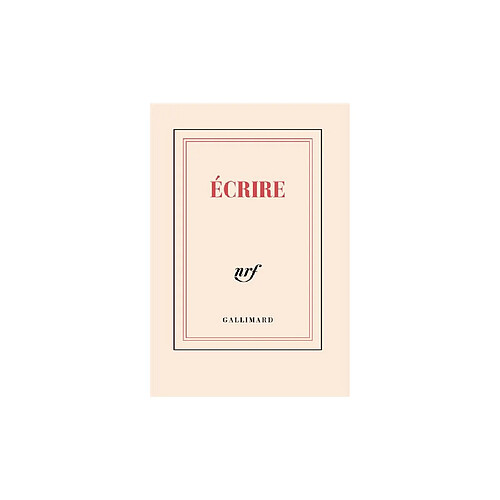Gallimard ÉCRIRE Carnet de poche 144 pages lignées crème