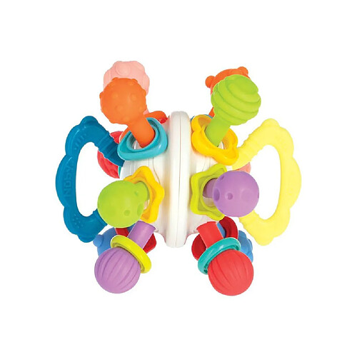 Nuby Twist Ball Anneau de dentition hochet multicolore