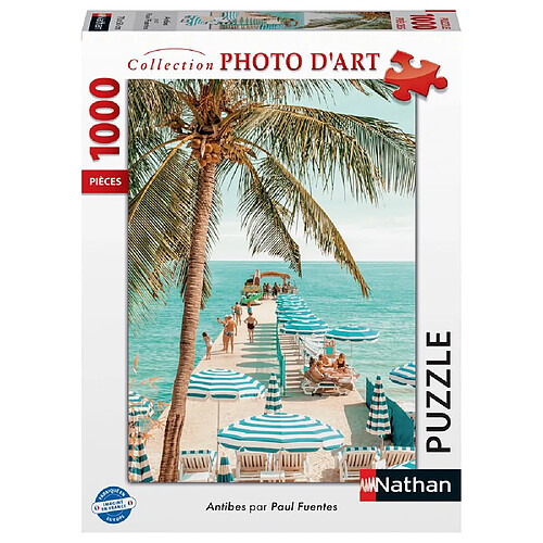Nathan Puzzle 1000 pièces Antibes Paul Fuentes - 70 x 50 cm