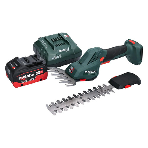 Metabo SGS 18 LTX Q Cisaille à gazon et arbustes sans fil 18 V + 1x 5,5 Ah + Chargeur