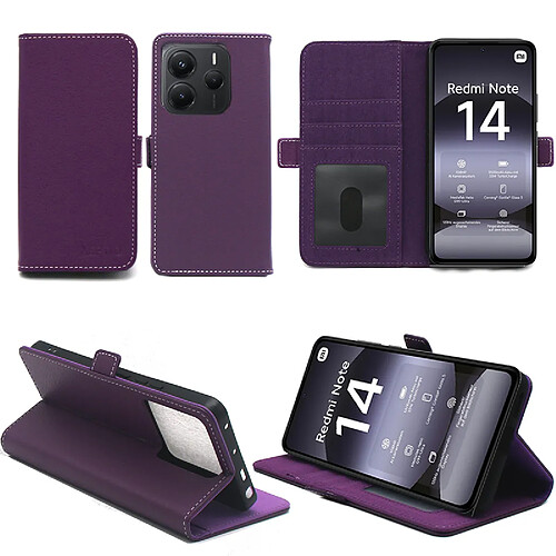 Xeptio Housse bleue pour Xiaomi Redmi Note 15 5G Etui protection Portefeuille avec Porte Cartes
