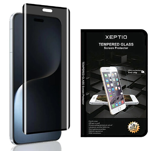 Xeptio Protection d'écran vitre anti espion confidentialité verre Xiaomi Redmi Note 15 Pro 4G
