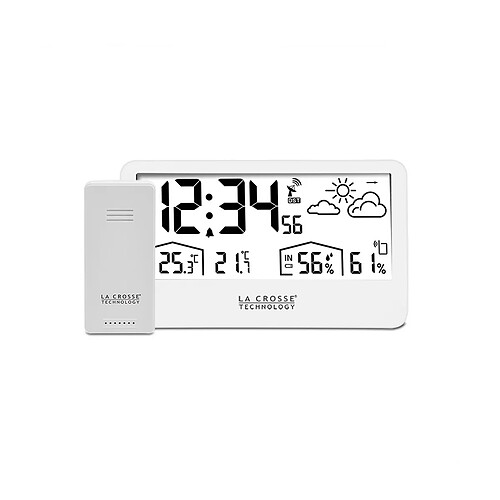 Station météo blanc - WS6230-WHI - LA CROSSE TECHNOLOGY