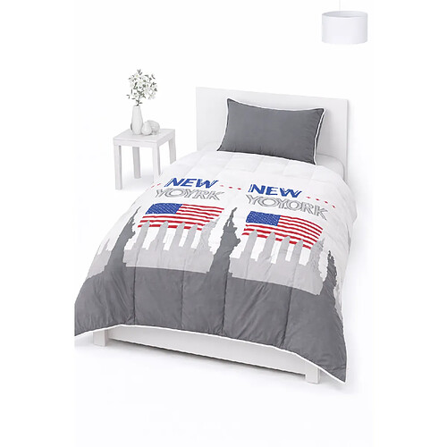 Mortreux Couette Légère New York Gris - 140x200 - 12965-20
