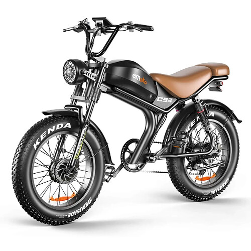 Vélo électrique EMOKO C93 - Dual Moteur 2000W - Batterie Amovible 23Ah - Autonomie 100 km