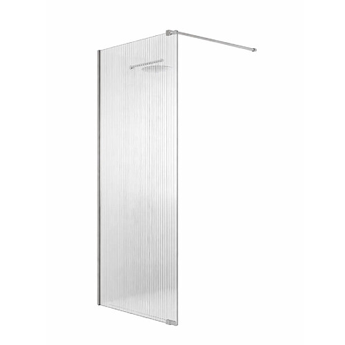 Otitec Paroi de douche italienne LINEA Flûtée - 120 x 195 cm