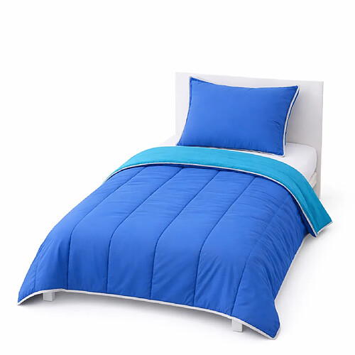 Mortreux Couette Bleu / Vert d'eau - Légère - 1 personne - 13220-8