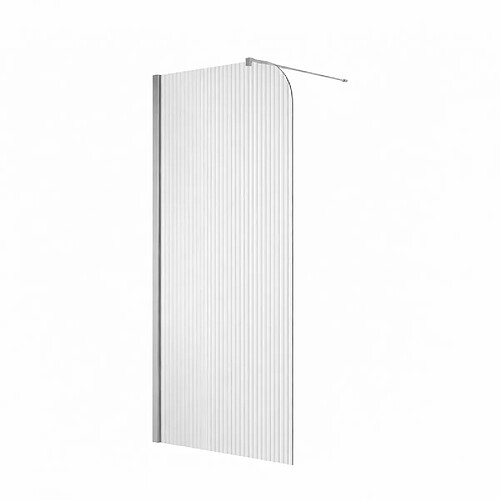 Otitec Paroi de douche Lucia - 100 x 195 cm - Gauche - Chrome