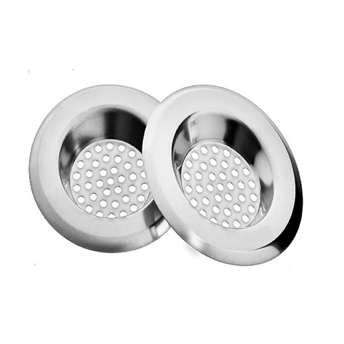 INF Crépine d'évier / crépine de vidange en acier inoxydable, paquet de 2