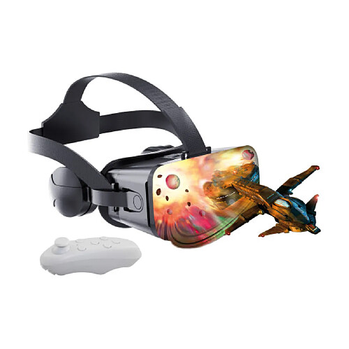 Inovalley Casque réalité virtuelle 3D avec manette Bluetooth