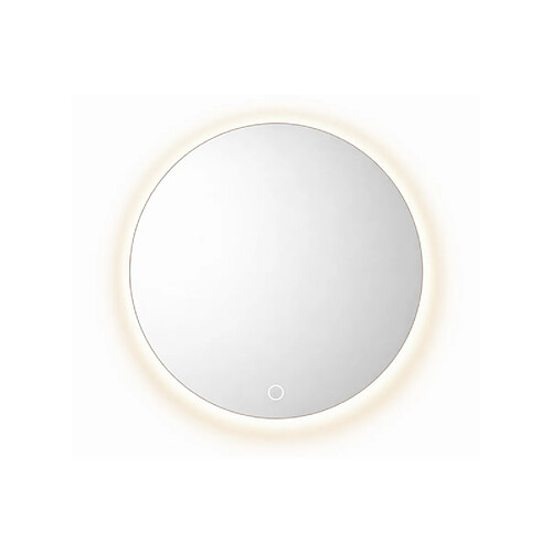 OTITEC Miroir LED rond - 80 x 80 cm - Éclairage LED rétroéclairé - AURELIA
