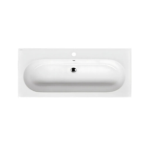 OTITEC Vasque à encastrer ovale - 100 x 46 cm - Blanc brillant - CLEA