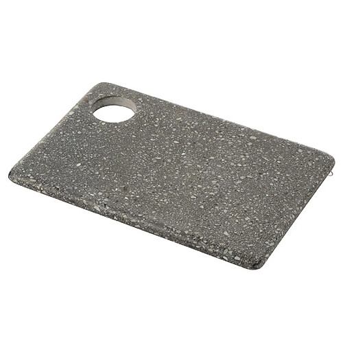 J-Line Planche à découper rectangulaire avec trou en marbre gris L30cm
