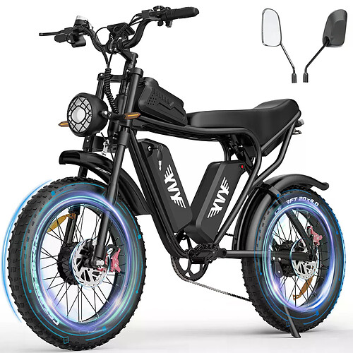 Vélo électrique RIDSTAR/YVY Q20 PRO,Double moteur 2000W ,batterie 52V40Ah Autonomie 200km