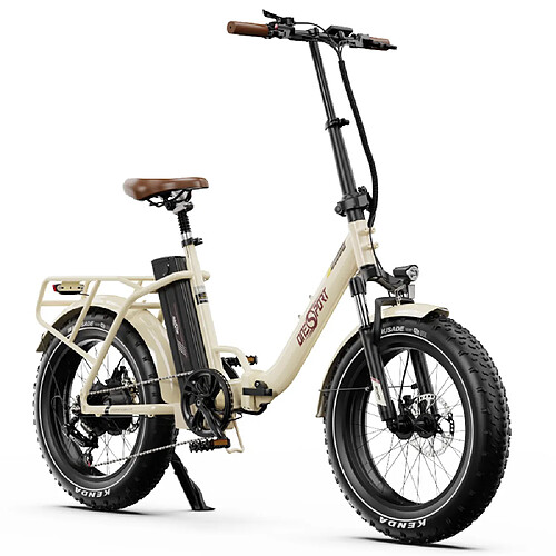 Onesport OT16 Max Vélo électrique 20" Motuer 500W 48V 18AH Beige