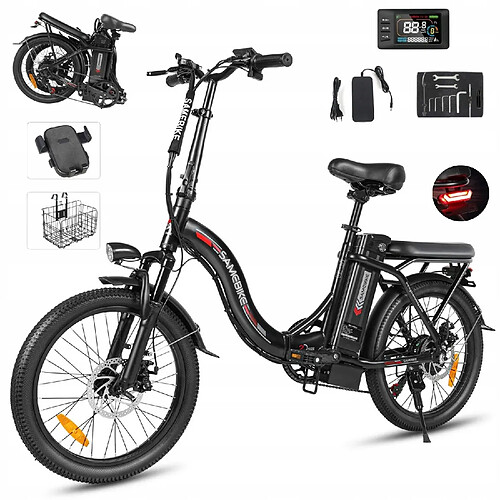 Vélo Électrique,samebike CY20 , Batterie 36V 13AH,Autonomie 60Km,SHIMANO 7S Homme/Femme