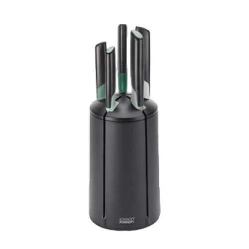 Jeu de 5 couteaux Joseph Joseph Elevate Green Knives, inoxydables, ergonomiques