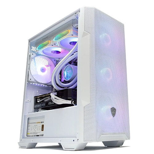 PcCom Ready AMD Ryzen 7 5800X / 32Go / 1To SSD / RTX 5060 Blanc
