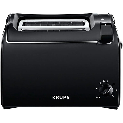 Krups Grille-pain Noir 700W 2 Fentes