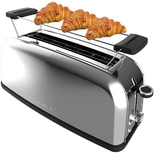 Cecotec Grille-pain Inox 1 Fente Longue 850W Moderne