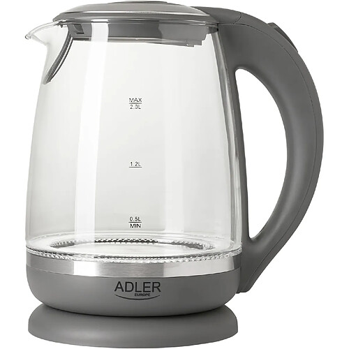 Adler Bouilloire Aigle 2?L verre et inox 2200?W