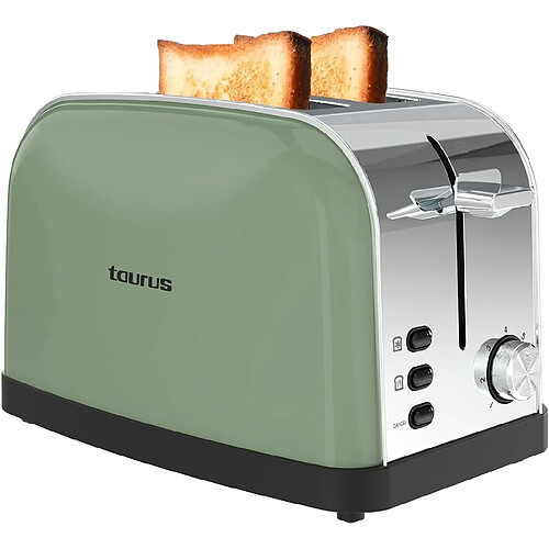 Taurus Grille-pain Vert Foncé Inox 2 Fentes 950W