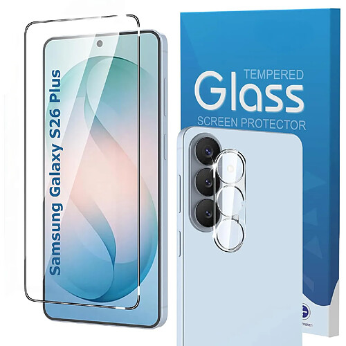 Little boutik Protection d'écran et caméra arrière en verre trempé pour Samsung Galaxy S26 Plus - 6,7