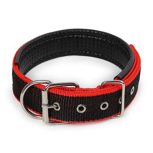INF Collier souple et réglable pour chien avec boucle en métal MultiColor
