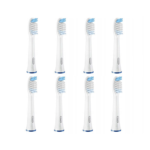 Oral-B Têtes de Brosse à Dents Pulsonic Clean Blanches (8 Unités)