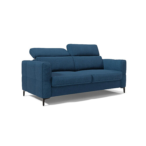 Divani.store Gardenia Canapé lit avec têtières réglables 178 cm (mat. 120x197) Bleu
